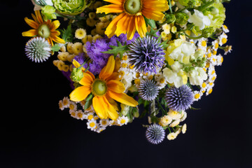 Colorful mixed floral bouquet