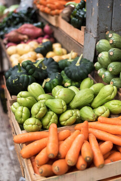 Vegetables at the market