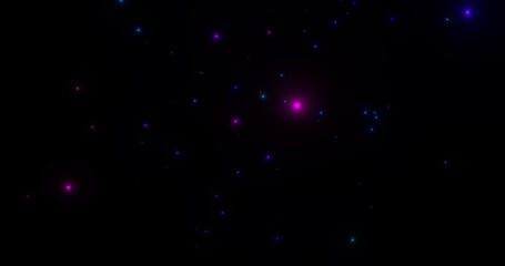 Render with glowing purple and pink lights
