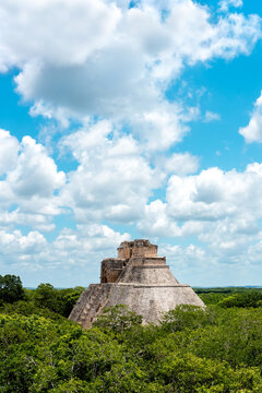 Mayan ruins on the jungle