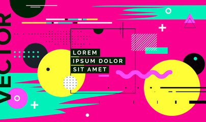 Obraz premium Modern abstract cover, minimal cover design. Colorful geometric background, vector illustration.