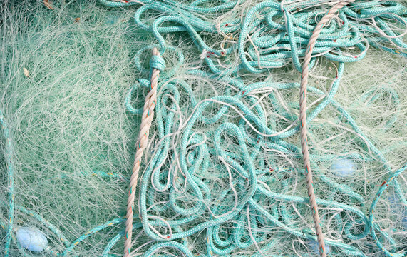 Fishing nets background