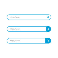 Obraz premium Szukaj ikon wektorowych paska. Ilustracji wektorowych