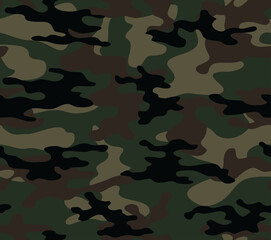 
Army pattern camouflage green with black spots modern design vector graphics