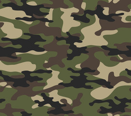  Army camo seamless pattern vector texture modern background on textile © Sanvel