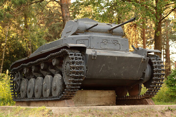 Old battle tank, fought in the 2nd world war.