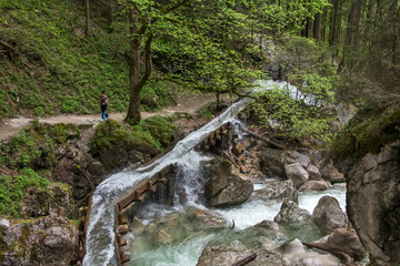  Waterfall photographed in Germany, in Europe. Picture made in 2019.