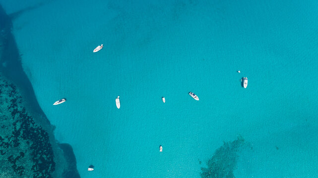Drone images in mediterranean sea