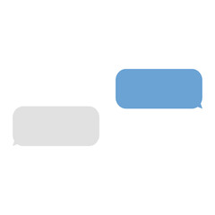 Message bubbles chat vector. Vector template of message bubbles chat boxes icons.