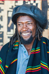 Rastafarian man