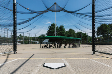 Home Plate at Baseball Batter's Box