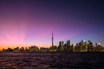 Toronto evening cityscape