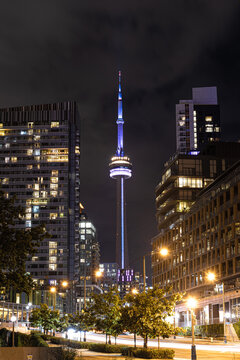 Toronto evening cityscape