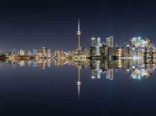 Toronto evening cityscape