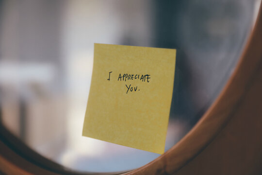Appreciation note