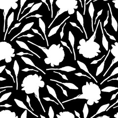 Floral carnation retro vintage background, illustration