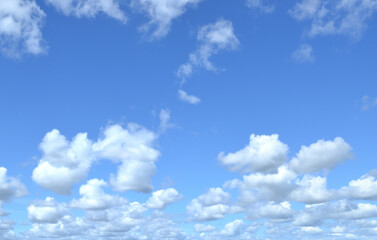 Ciel bleu et nuage