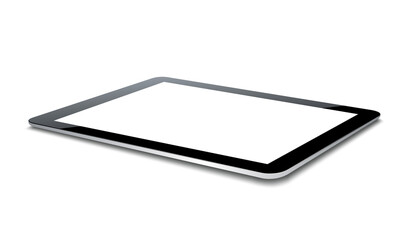 Vector tablet pc isolated on white background.