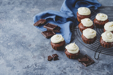 Cupcakes with delicious frosting