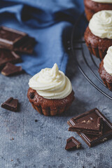 Cupcakes with delicious frosting