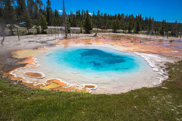 Silex Spring, Fountain Paint Pot Area, Yellowstone National Park, Wyoming, USA