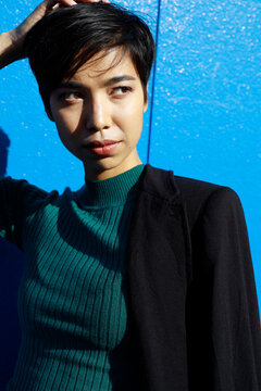 portrait of young indonesian woman