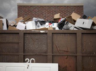 Overflowing Garbage Bin
