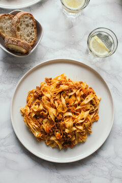 Tagliatelle with bolognese sauce