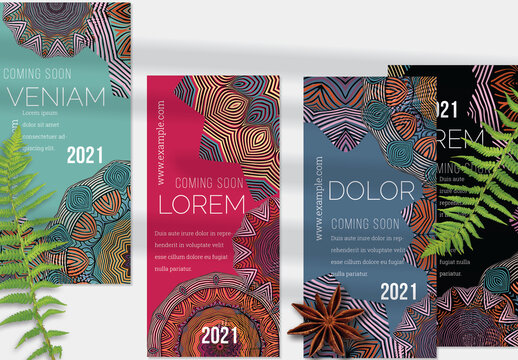 Mandala Lace Flower Card Layout 