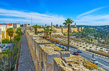 The rampart walk, Jerusalem, Israel