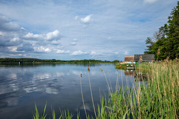 Lake Krakow in the Mecklenburg Lake District, Germany