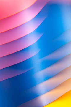Abstract colorful geometric lines and shapes.