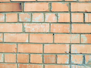 Texture of the old red brick wall