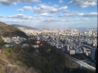 view from the top of the hill