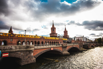 Oberbaumbruecke, a bridge over the Spree in Berlin, Germany.
