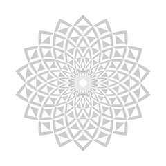 Abstract decorative circle design element.