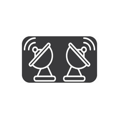 Signal Tower Icon Logo Template