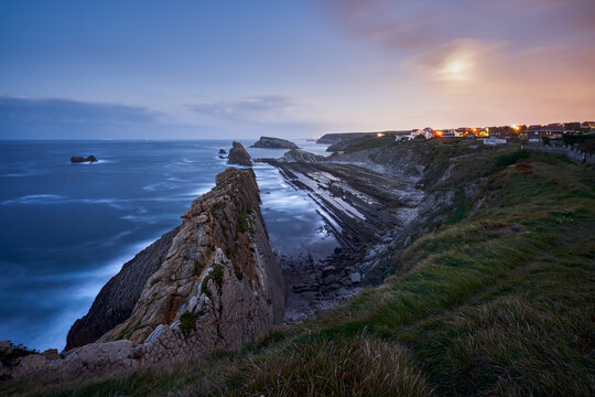 Broken coast (Costa quebrada) at Liencres, Spain