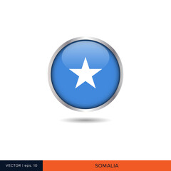 Somalia round flag vector design.