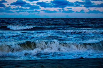waves on the beach