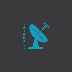 Signal Tower Icon Logo Template