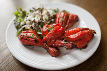 grilled chicken with vegetables