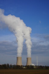 Atomkraftwerk bei Grohnde  in Deutschland