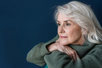 Portrait of a beautiful senior woman