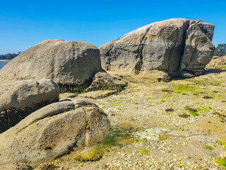 Granite coastal rocks