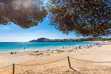 Cala Agulla sand beach Spain, Balearic Islands, Mallorca, Cala Rajada