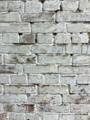 old white brick wall