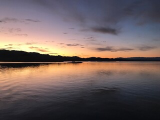 Lake mead at dusk