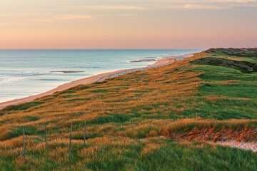 Dünenlandschaft auf Sylt zwischen Hörnum und Rantum an der Nordsee in Schleswig-Holstein, Deutschland