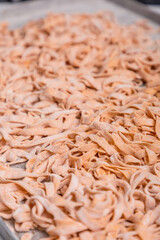 homemade bell noodles Fresh italian pasta